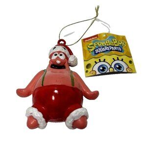 Patrick Square From Spongebob Squarepants Holiday Christmas Ornament Santa New